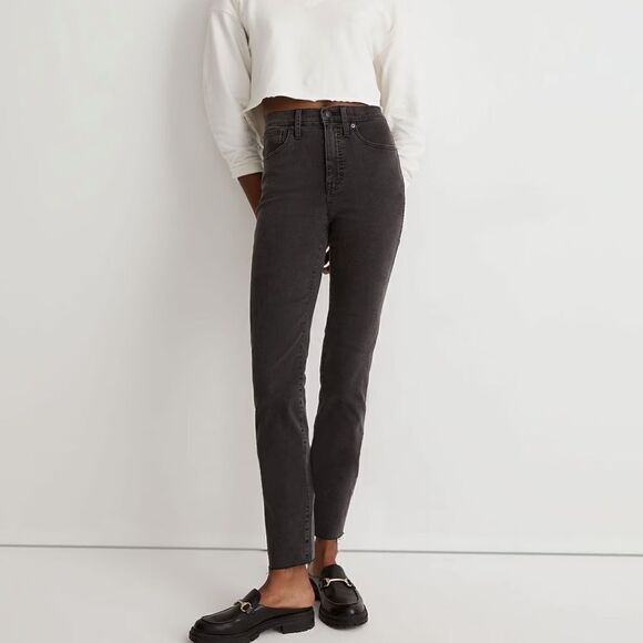 Madewell Stovepipe Jeans in Banberry Wash: Raw Hem Edition Size 23 - Picture 1 of 11